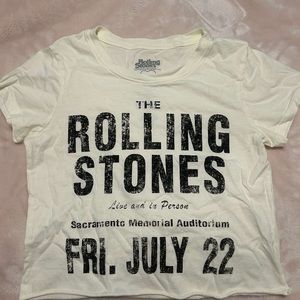 Rolling stones cropped tee
